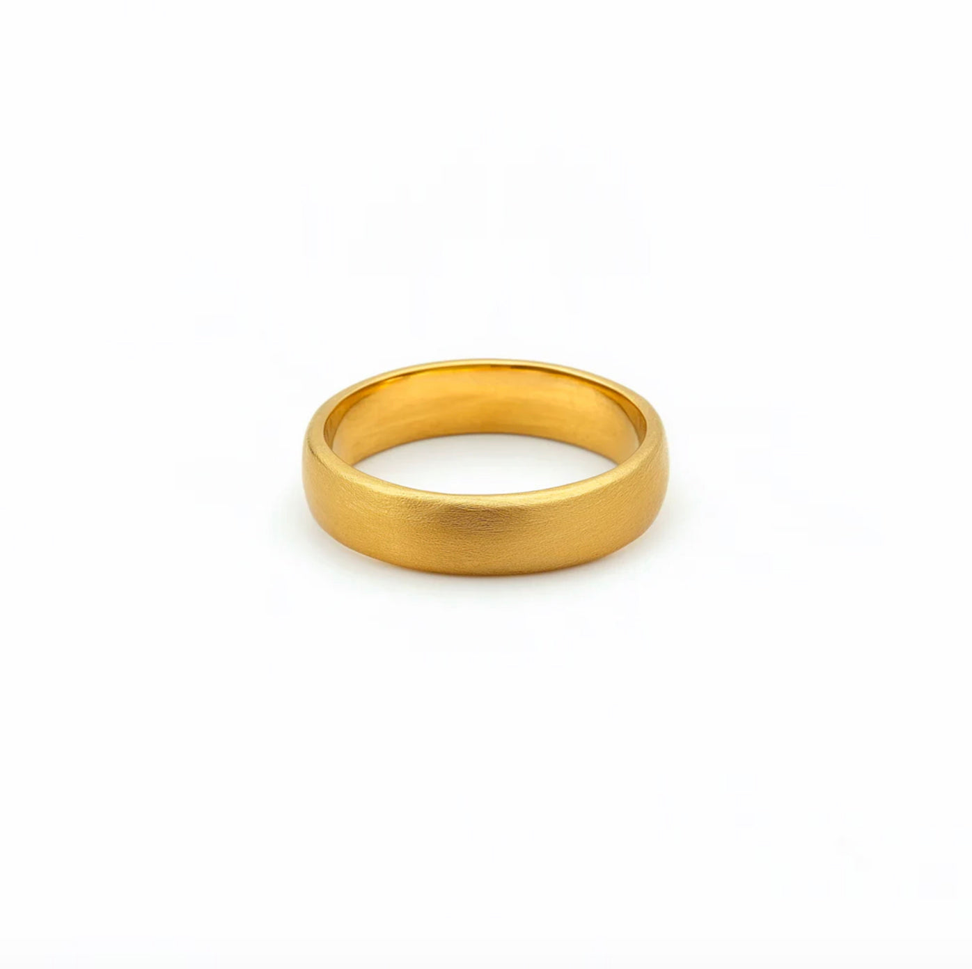 24k Pure Gold band, Minimalist Simple Gold Wedding Band for Men and Women