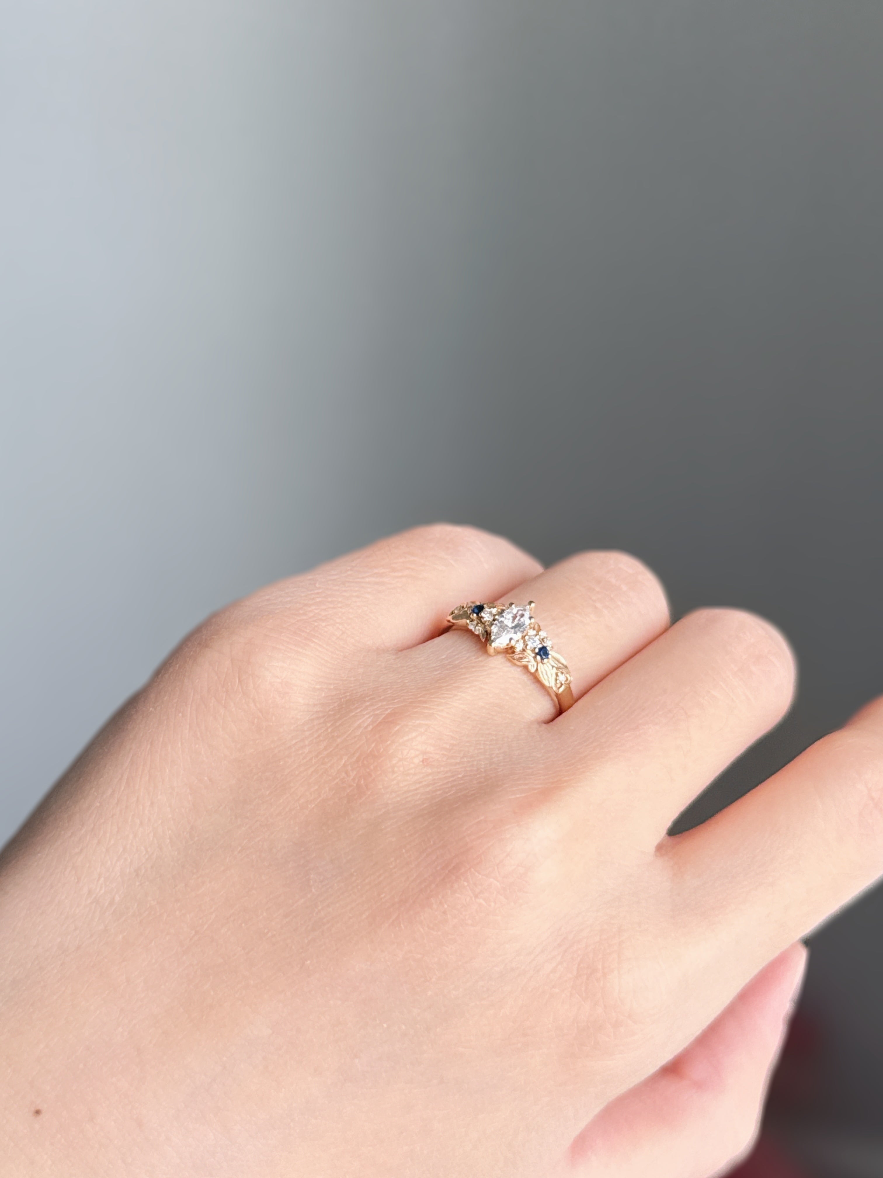 Serelith 14k Gold Engagement ring, Diamond Engagement Ring