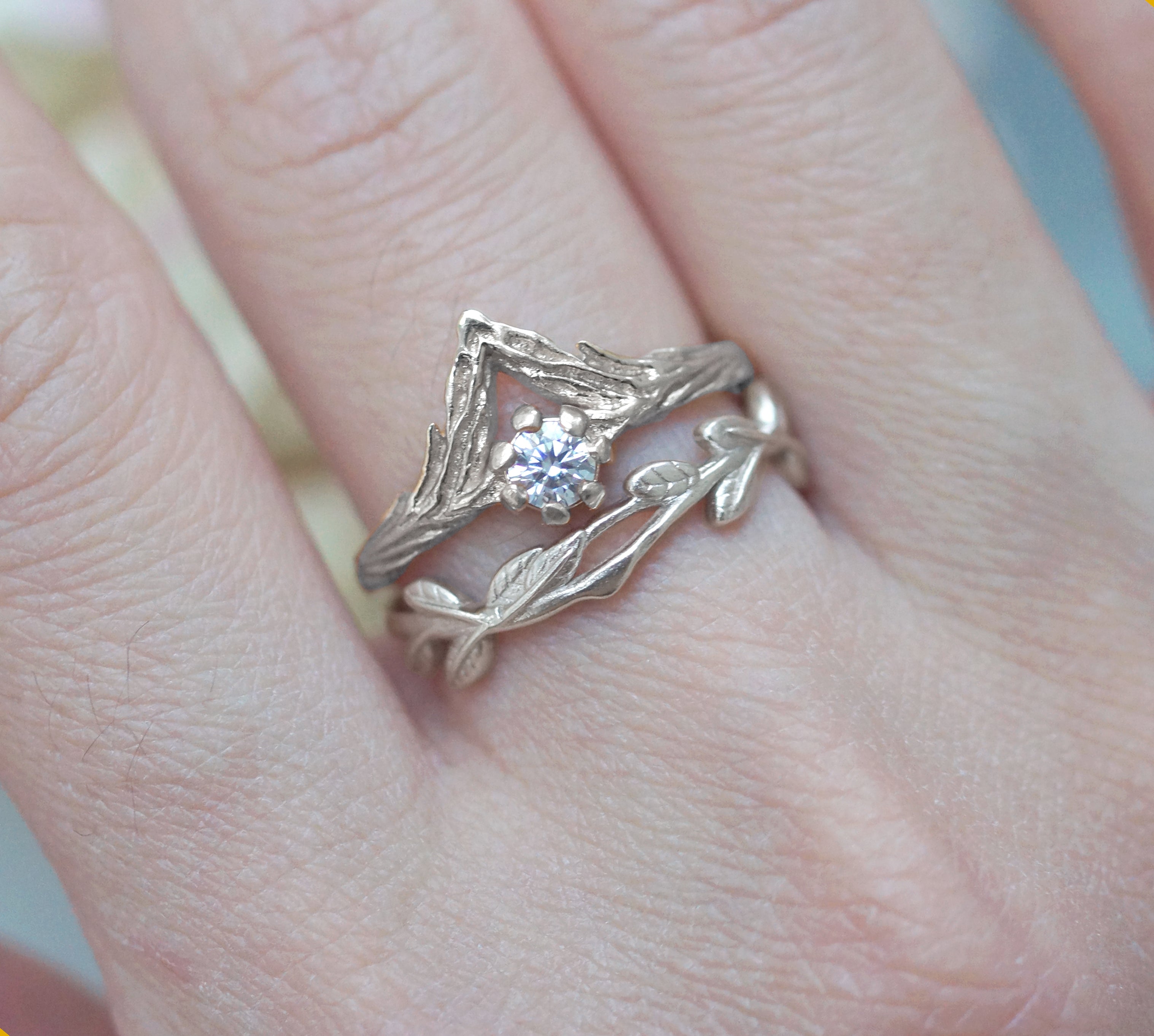 Diamond Bridal Set, Diamond Wedding Rings