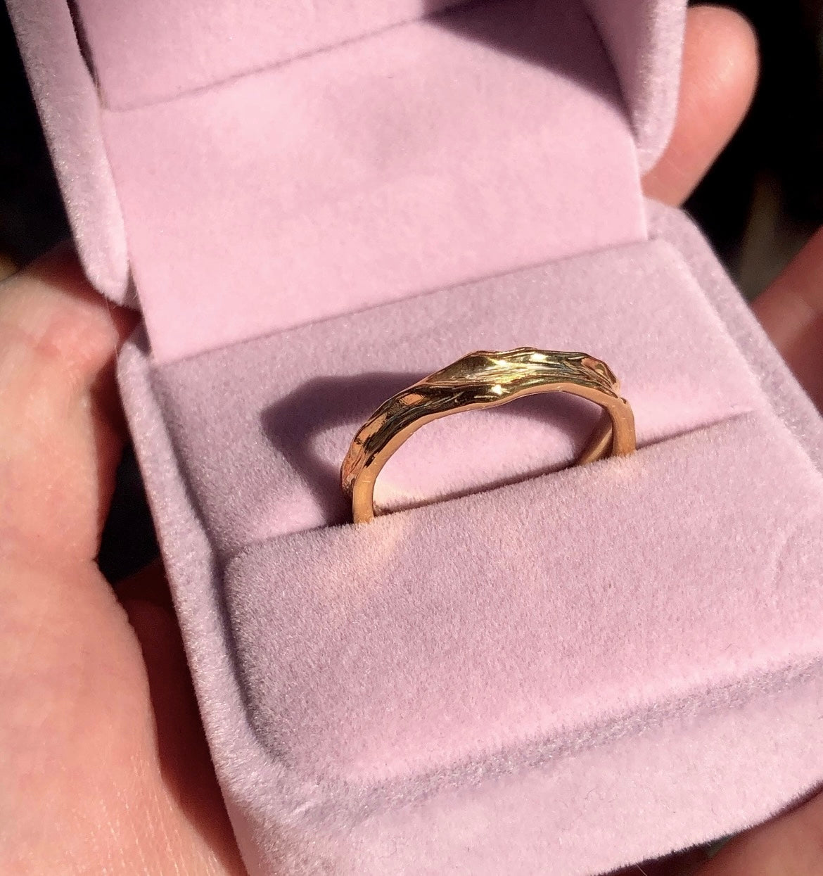 Simple wide band, Gold Wedding Band For Men and Women, Thick Band