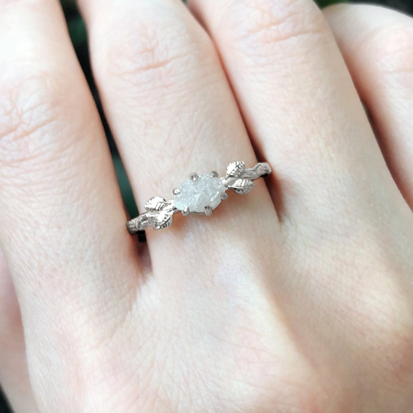 Engagement Ring, Raw Diamond Rings