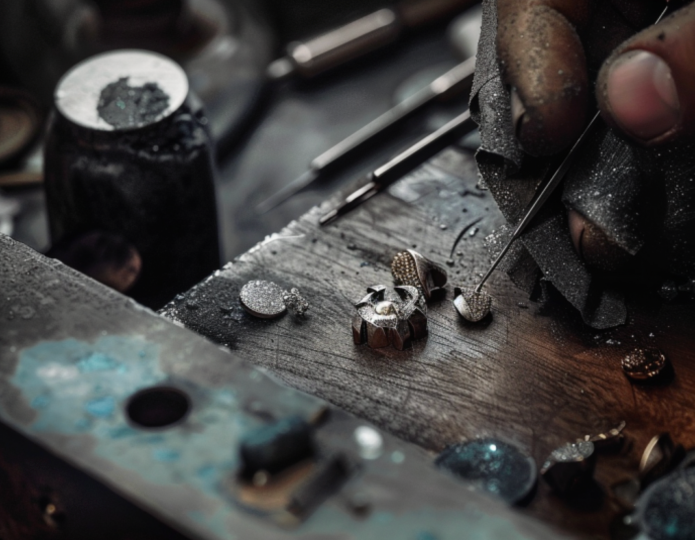 Men's Wide Mountain Ring, Silver Ring for men and women