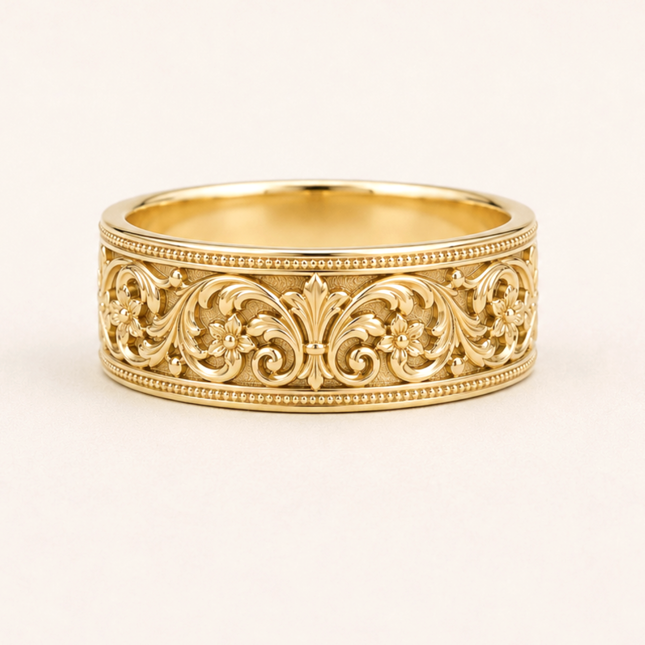 Kingsley Wedding Band, Wedding Ring, Men's Wide Wedding Band