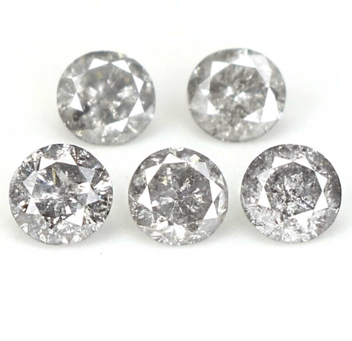 Aurelwen Salt and Pepper Diamond Wedding Rings, Diamond Engagement Ring