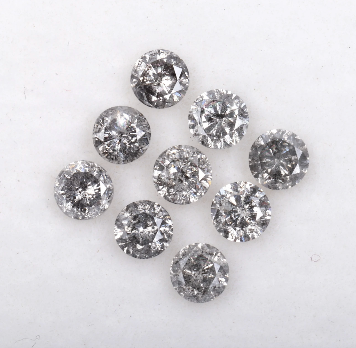 Dancing Star Salt and Pepper Diamond Ring, Diamond Engagement Ring