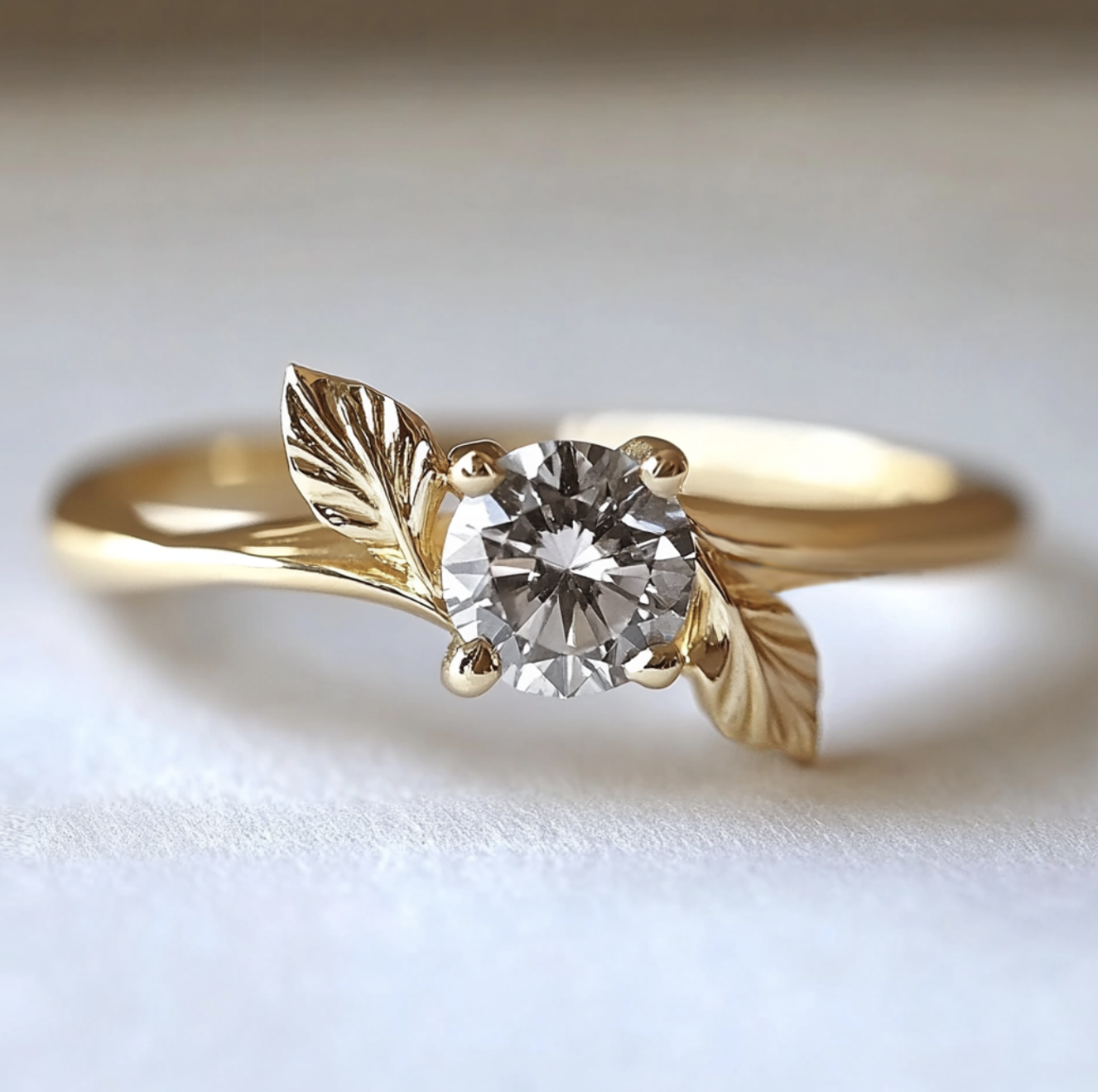 Dancing Star Salt and Pepper Diamond Ring, Diamond Engagement Ring