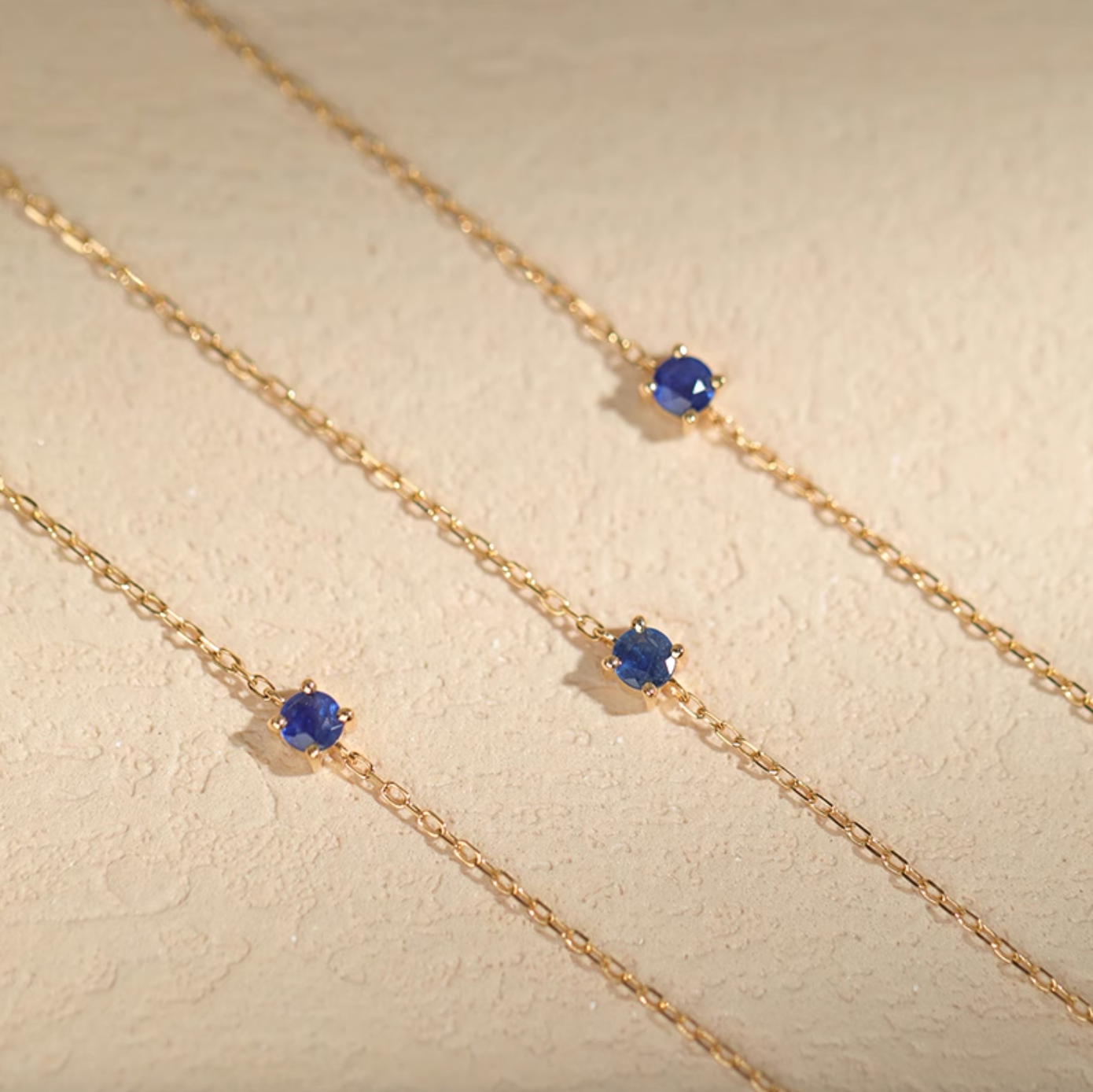 Noble Blue 18k Gold Sapphire Bracelet, Sapphire Bracelet