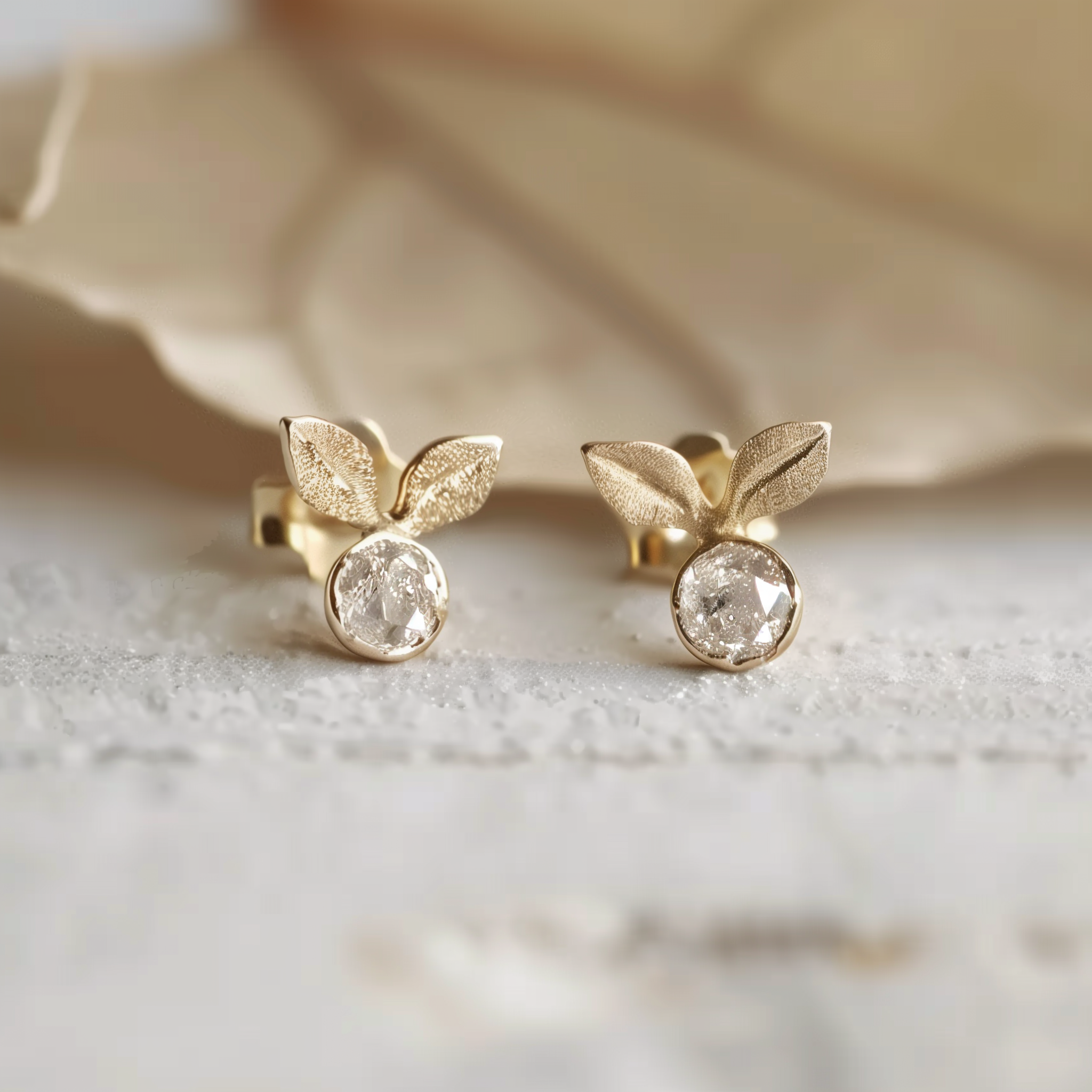 Salt and Pepper Diamond Studs, Diamond Earrings