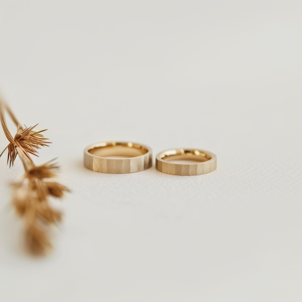 Minimalist Wedding Band, Simple Gold Band