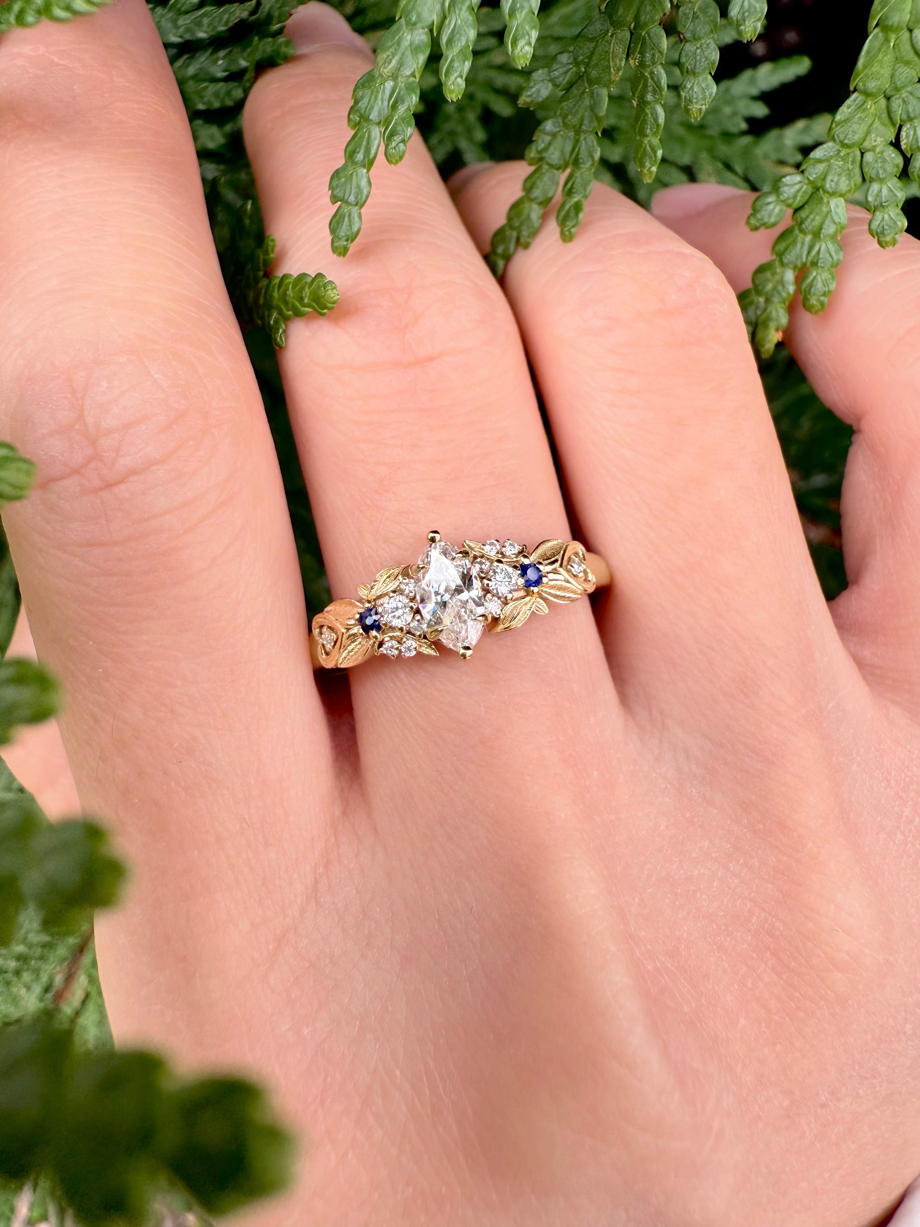 Serelith 14k Gold Engagement ring, Diamond Engagement Ring