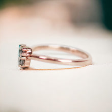 Load image into Gallery viewer, Pepper and Salt Diamond Wedding Ring, Diamond wedding matching band
