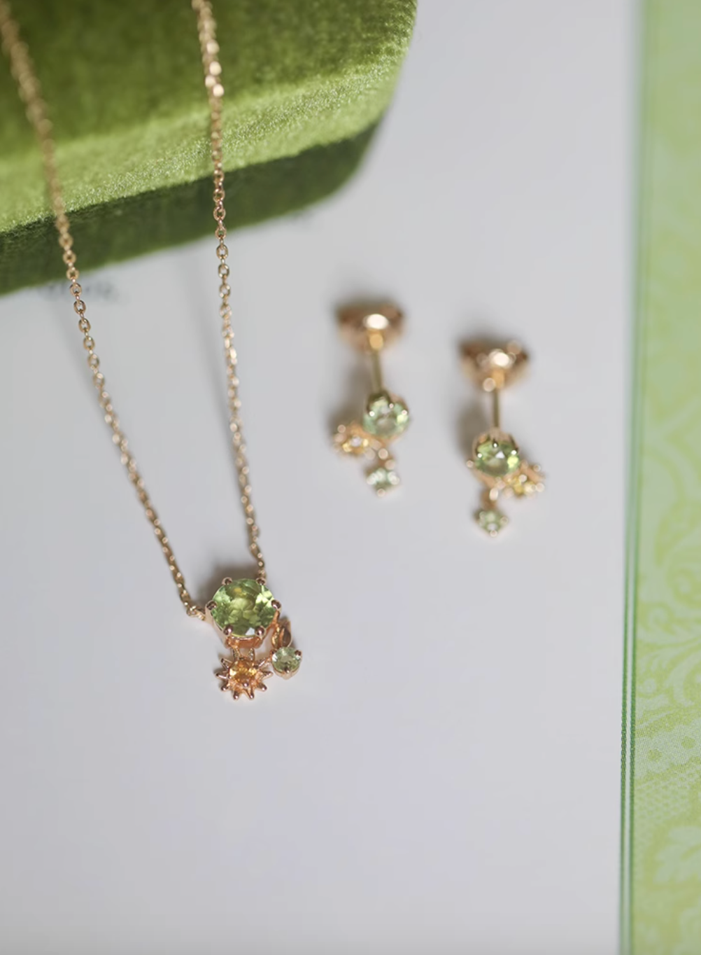 Green Peridot earrings, Sterling Silver Earring Gift, August birthstone earrings