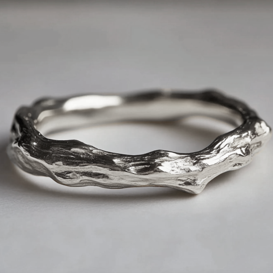 Size US5, Twig wide band, Gold Wedding Band, Strong Band for men and women, Ship Next Day