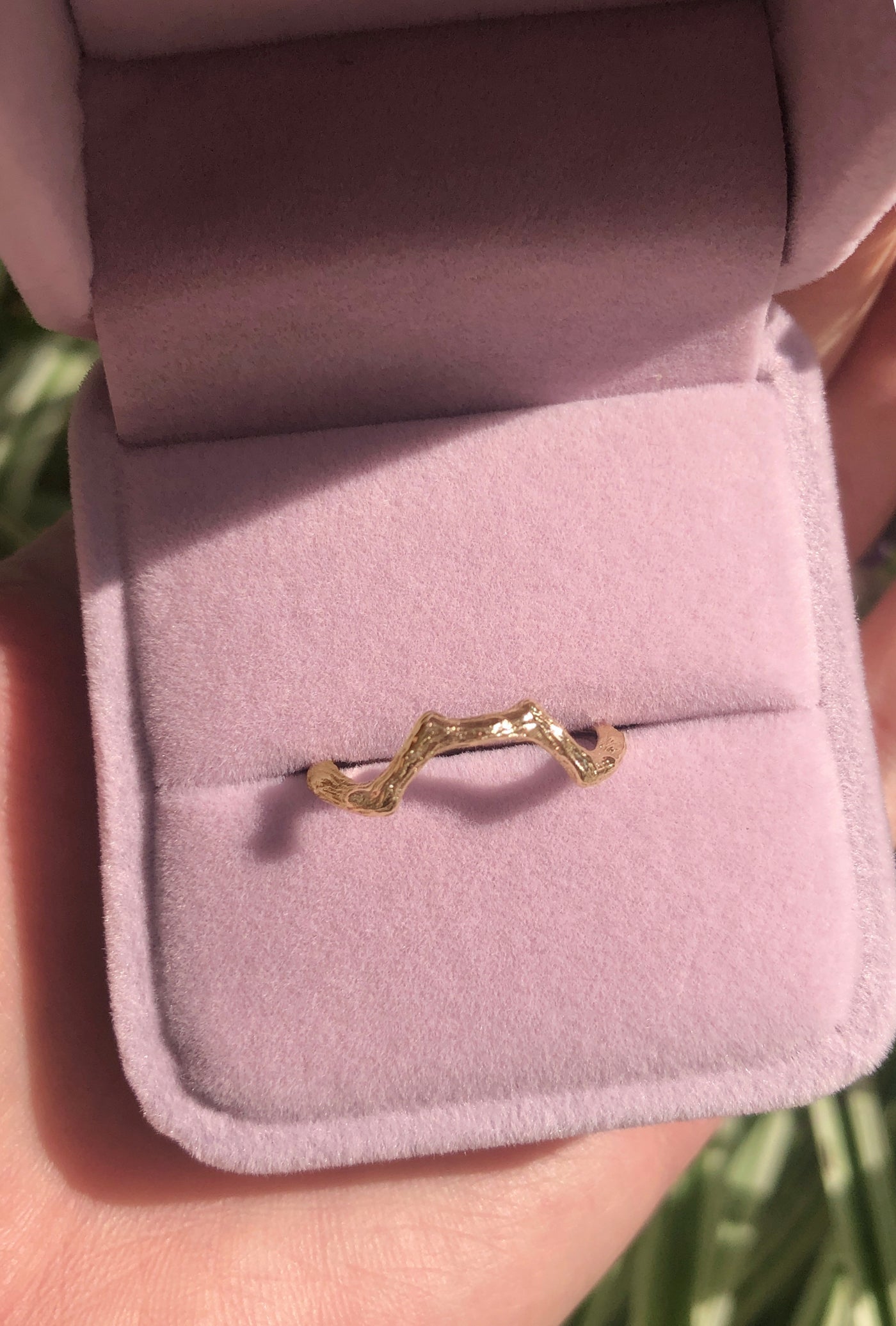 Linden Love Twig Wedding Ring, Wedding Matching Band