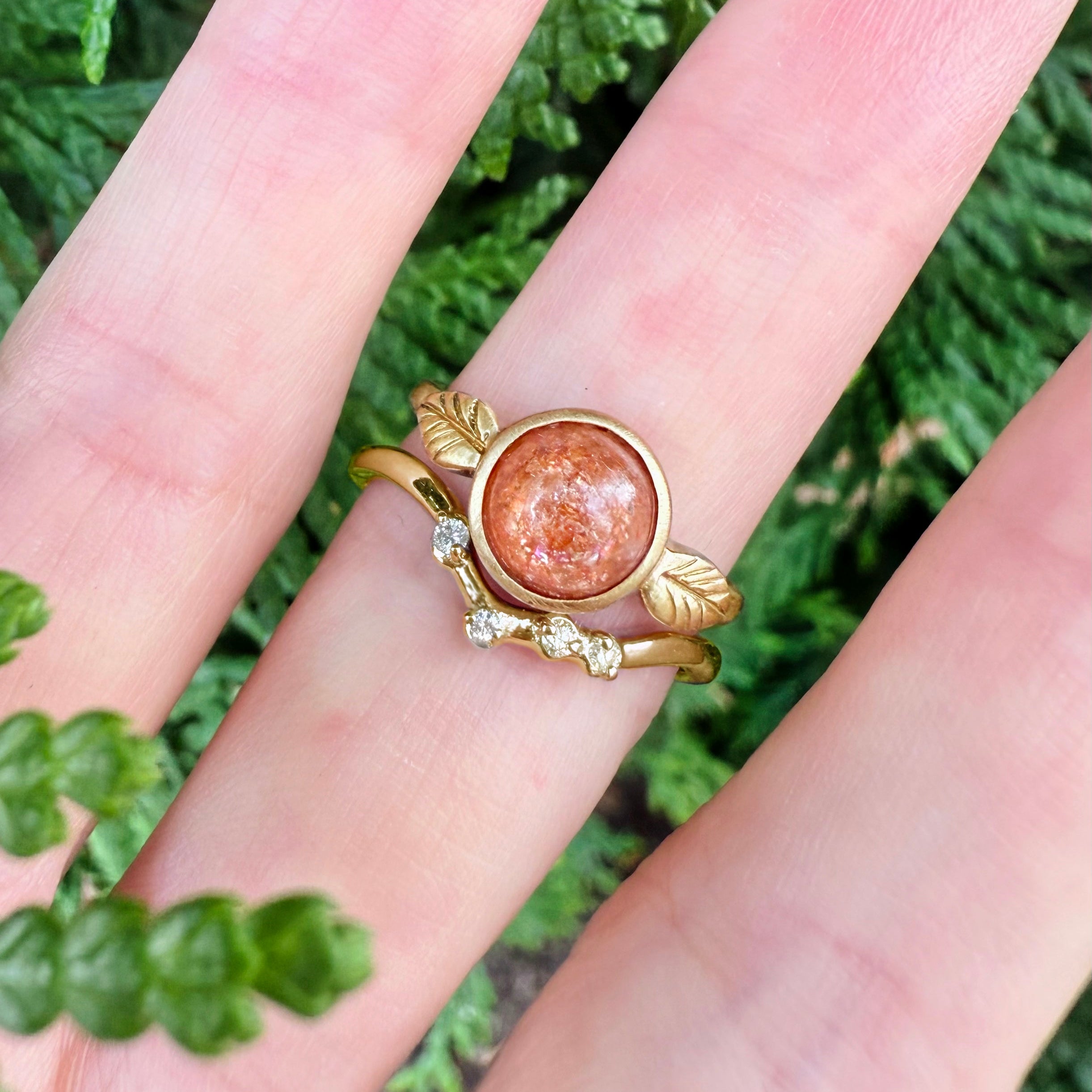 Riverlight Diamond Stacking ring, Dainty Free Formed Diamond Wedding Band