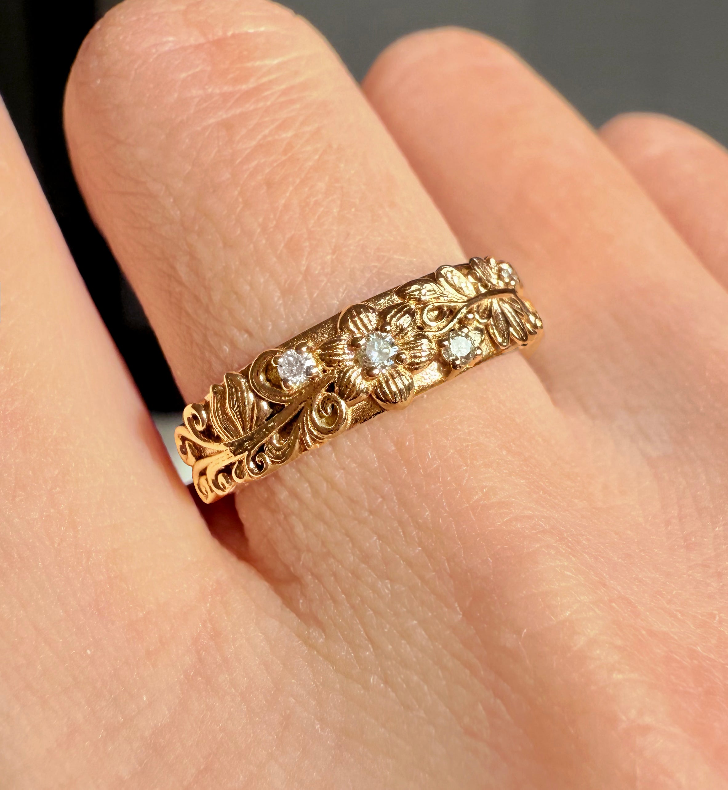 Diamond Wedding Band, Diamond Wedding Ring, Wedding Band For men and women