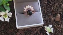 Load and play video in Gallery viewer, Raw Black Tourmaline-Herkimer Diamond Wedding Set

