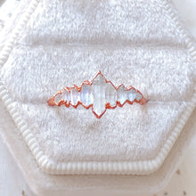 Load image into Gallery viewer, JadedDesignNYC Raw Herkimer Diamond Engagement Ring

