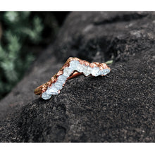 Load image into Gallery viewer, JadedDesignNYC Raw Herkimer Diamond Wedding Rings
