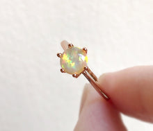 Load image into Gallery viewer, JadedDesignNYC White Fire Opal Engagement Ring
