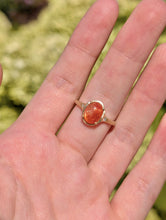 Load image into Gallery viewer, Golden Horizon Sunstone Engagement ring, Handcrafted Sunstone Ring
