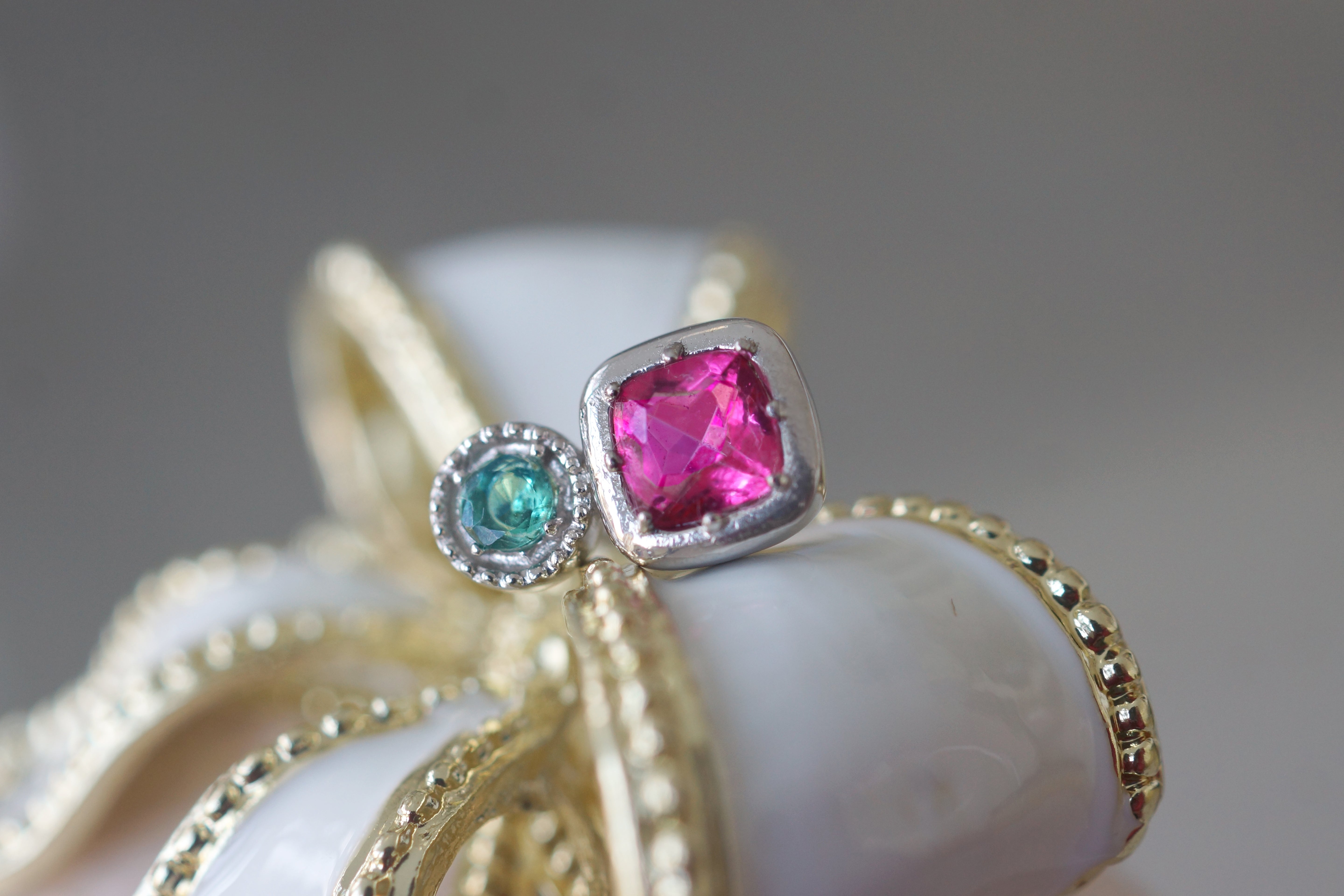 Pink Spinal Stud, Jewelry Gift, Single Stud, Ship next day