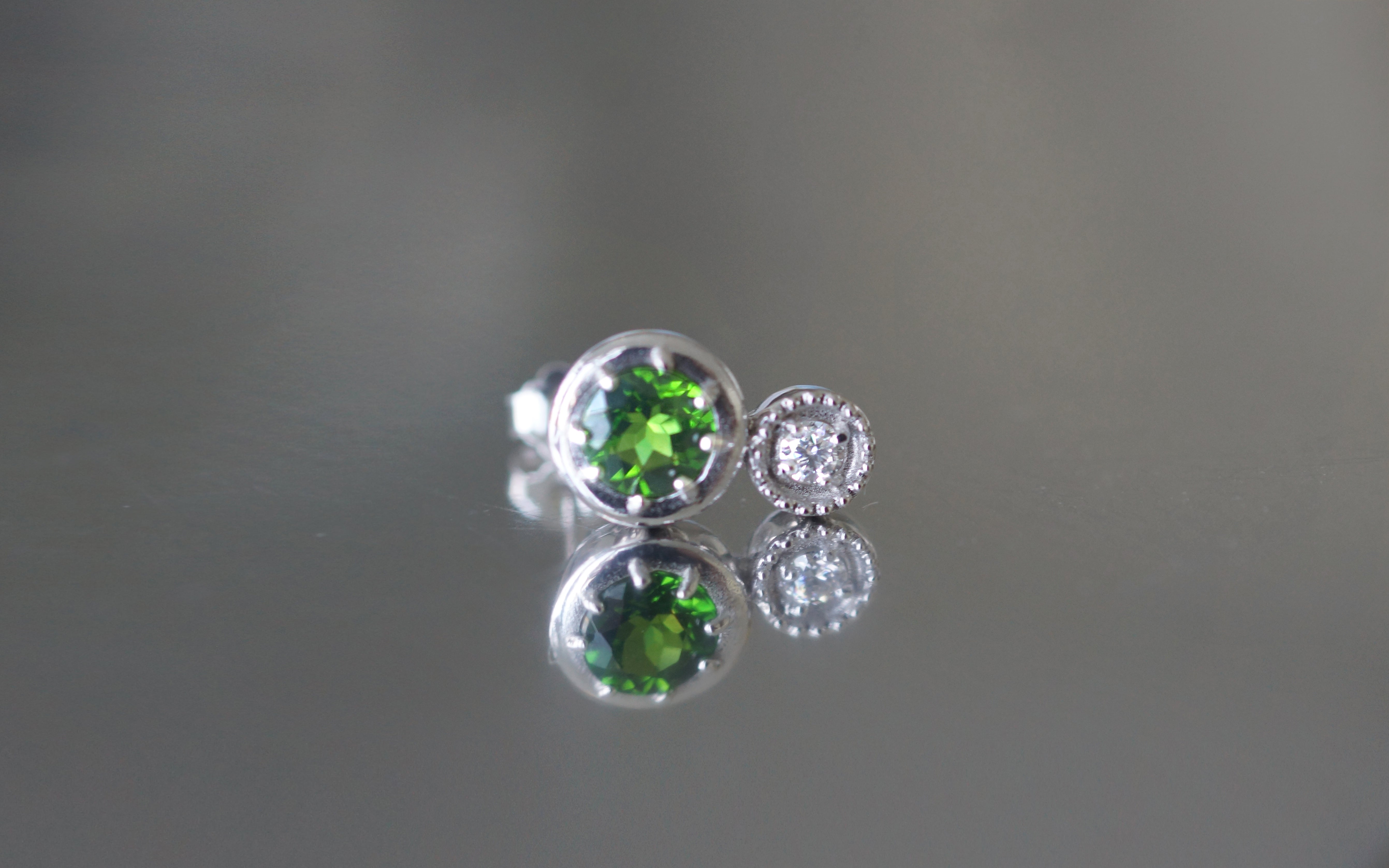 Ready to Ship, Green Peridot Studs, Single Studs