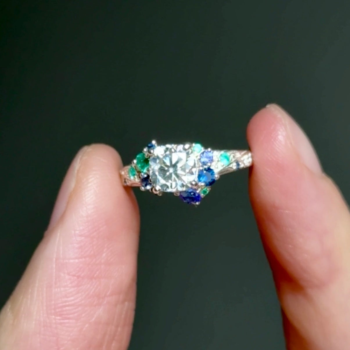 Cushion Lab Diamond Engagement Ring, Diamond Engagement Ring