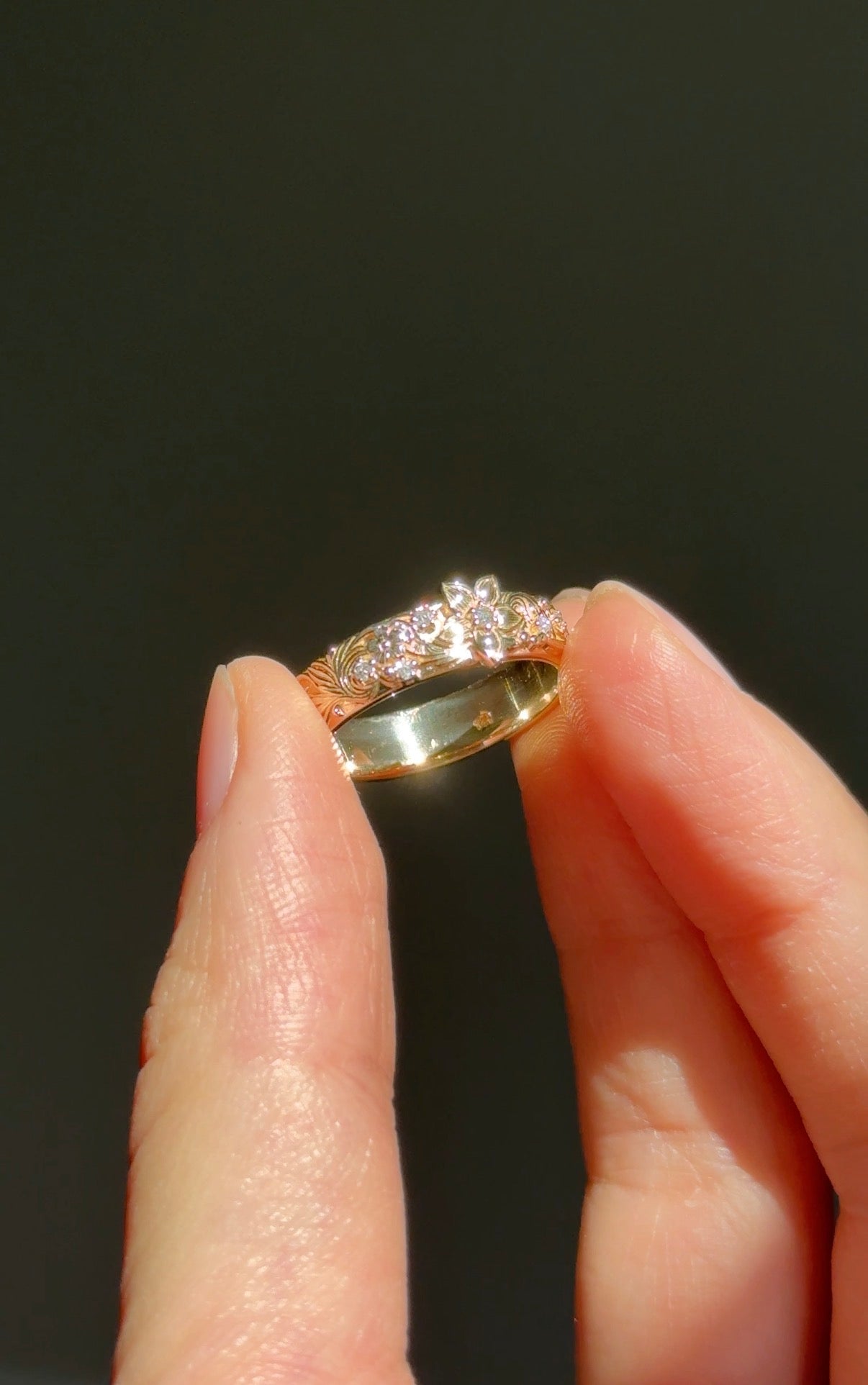 Marigrove Diamond Wedding Band, Diamond Wedding Ring, Wedding Band For men and women
