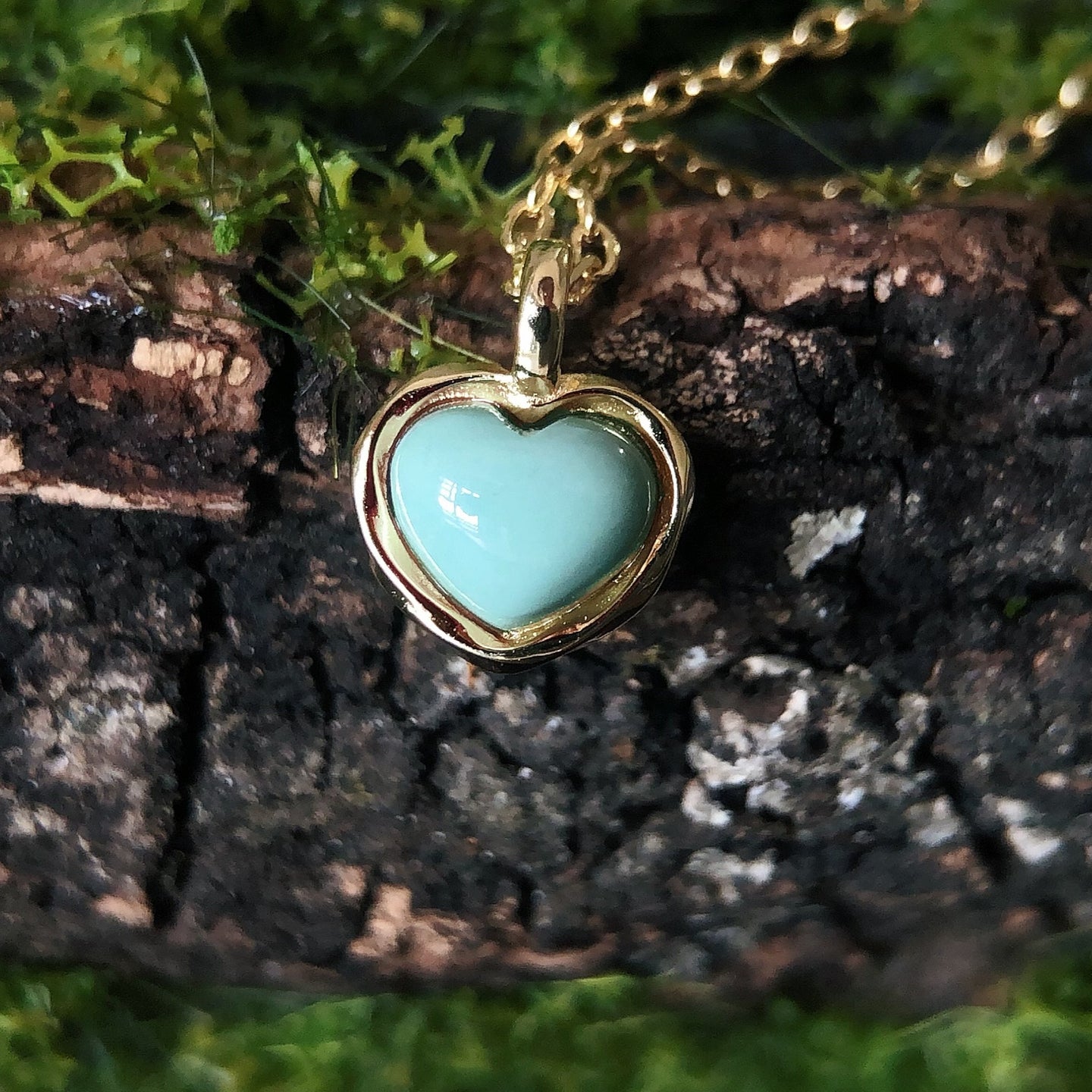 Jupiter's Choice Heart Shaped Turquoise Necklace