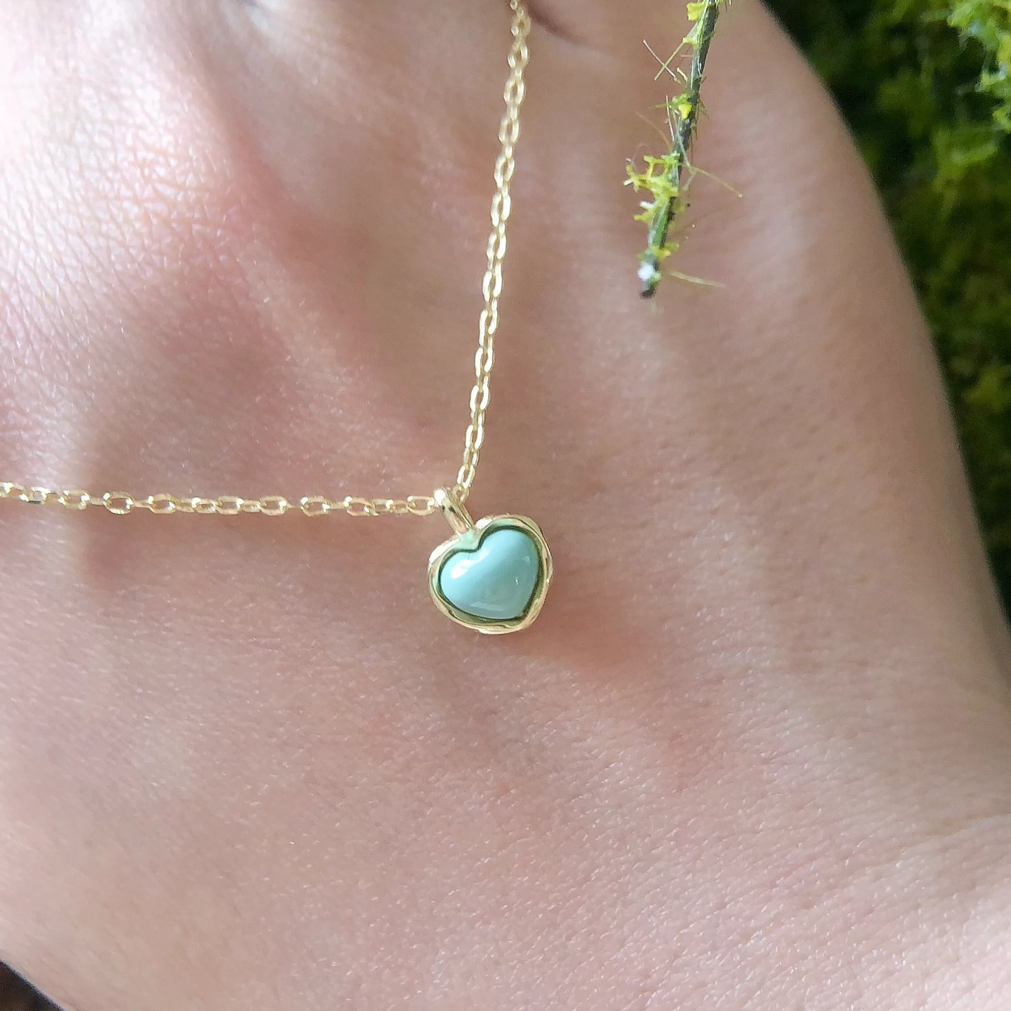 Jupiter's Choice Heart Shape Turquoise Necklace