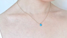 Load image into Gallery viewer, Rising Blue Opal Necklace

