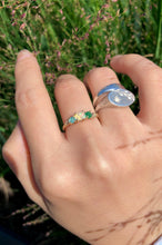 Load image into Gallery viewer, Earthy Opal Engagement Ring, Tree Leaf 14k Gold Opal Ring
