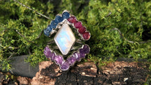 Load image into Gallery viewer, Sapphire Wedding Rings, Amethyst Ring

