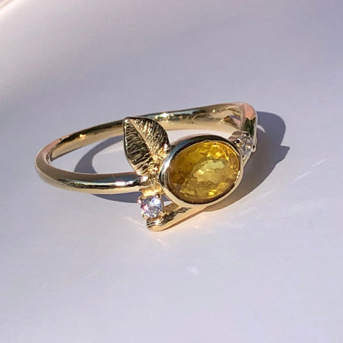 yellow sapphire ring