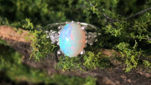 Load image into Gallery viewer, Opal Engagement Ring, Big Raw Opal Engagement Ring
