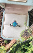 Load image into Gallery viewer, The Midnight Deep Blue Opal Engagement Ring - Size US6.5
