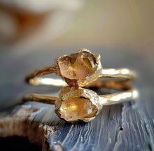 Load image into Gallery viewer, Solitary Raw Citrine Ring
