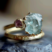 Load image into Gallery viewer, Aquamarine Engagement ring
