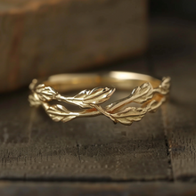 Load image into Gallery viewer, 14k Gold Garden Wide Wreath Ring
