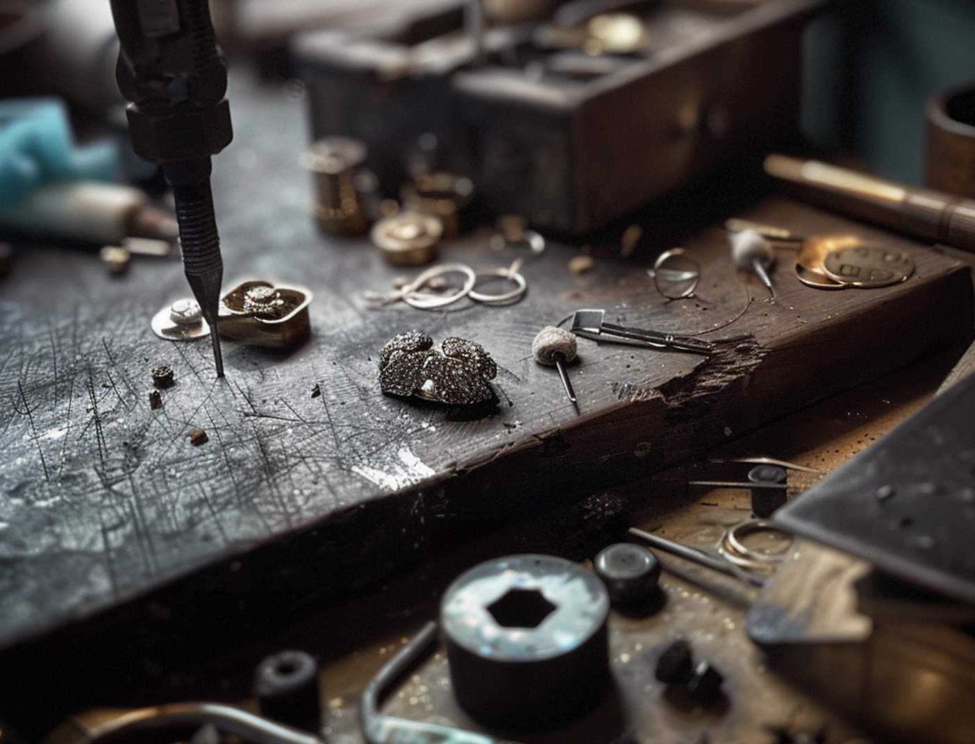 Raw Diamond Ring, Raw Diamond Twig Ring