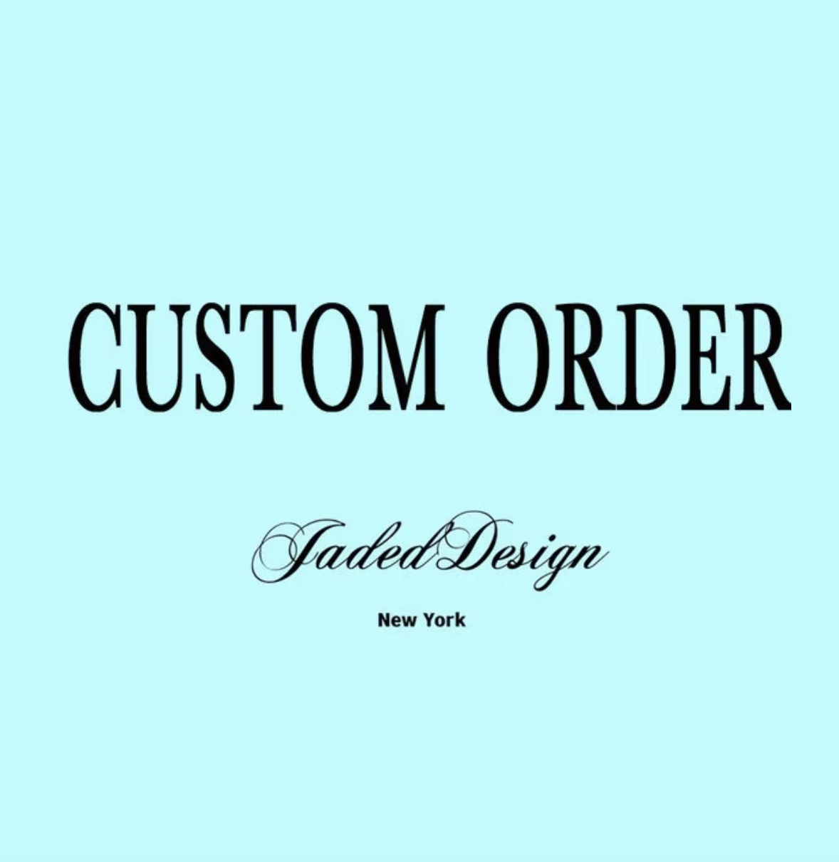 Custom Order-Customized Waterflow aquamarine Ring