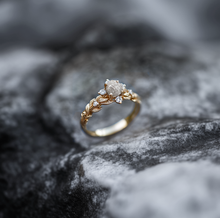 Load image into Gallery viewer, Uncut Raw Diamond Engagement Ring
