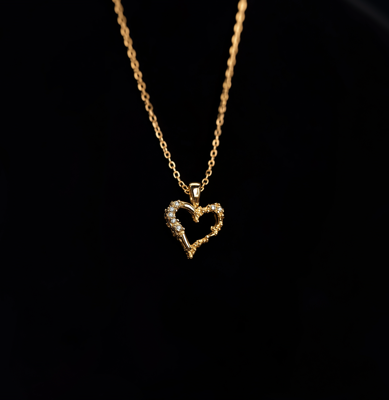 Evergrown Heart Pendant, 14k Diamond Heart pendant, Heart charm