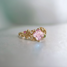 Load image into Gallery viewer, Dewblush Pink Tourmaline Engagement Ring, Engagement Ring Wedding Ring
