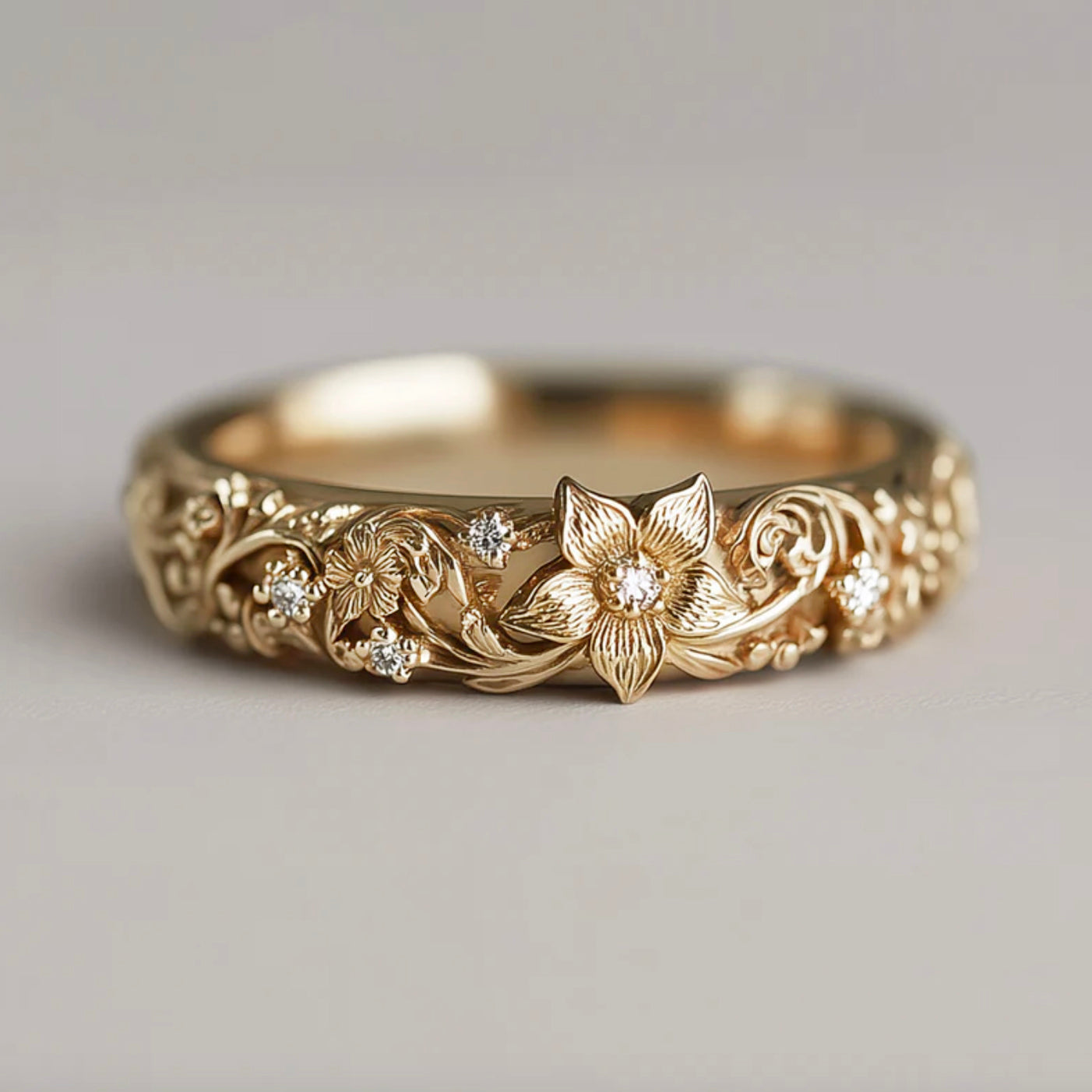Marigrove Diamond Wedding Band, Diamond Wedding Ring, Wedding Band For men and women