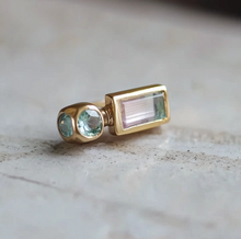 Load image into Gallery viewer, Rosewood Mist Tourmaline Studs, Single Stud
