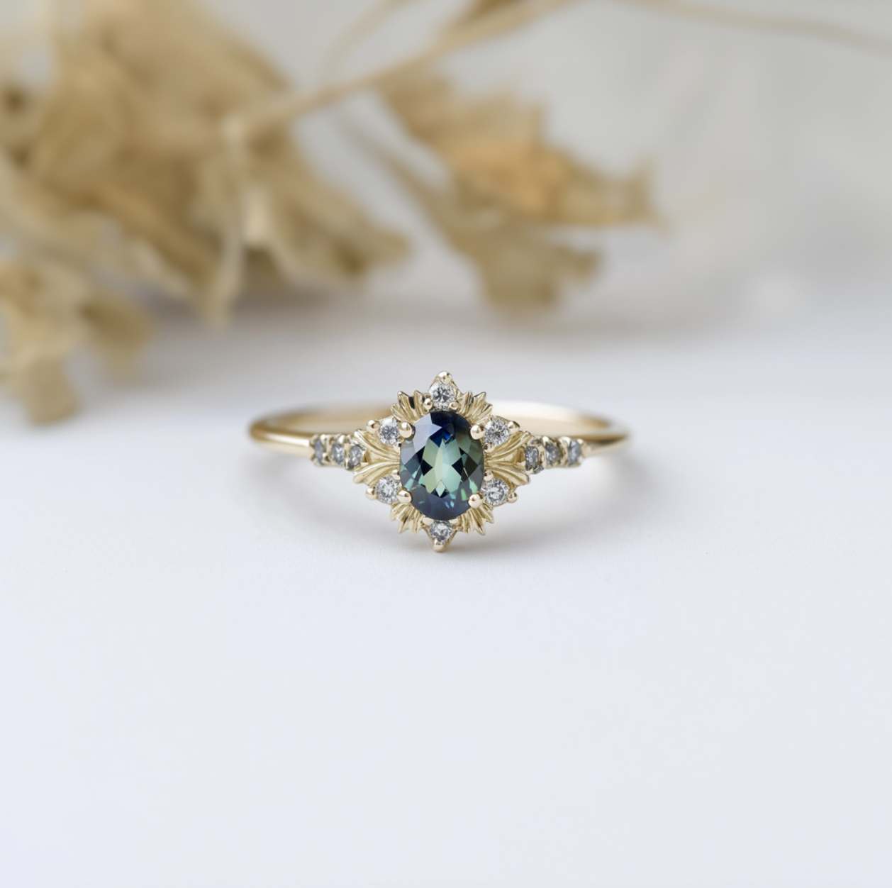 Royal Glow Blue Sapphire ring, Classic Blue Sapphire Engagement ring