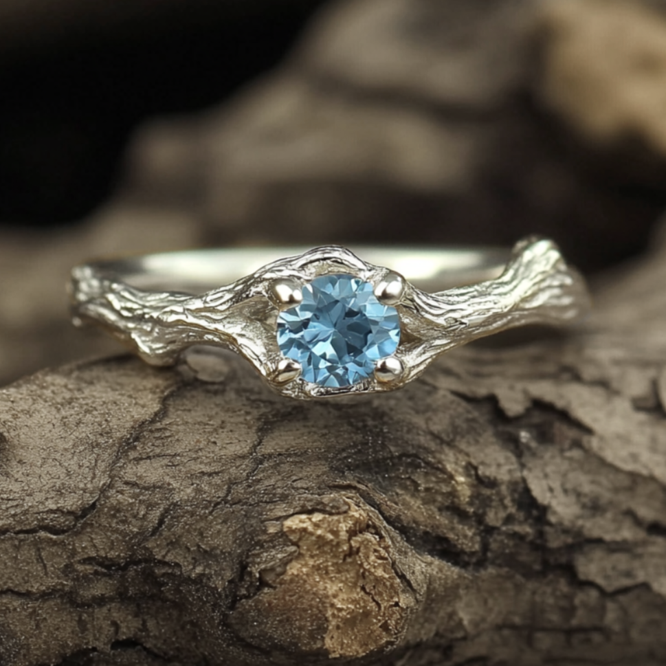 topaz engagement ring