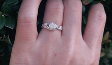 Load image into Gallery viewer, Raw Diamond Engagement Ring, Rough Diamond Ring
